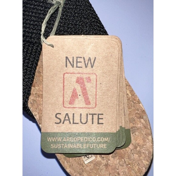 Arcopedico Pantanal Black Knit Crisscross Slide Sandals Woman’s Size EU 40 - Picture 7 of 8